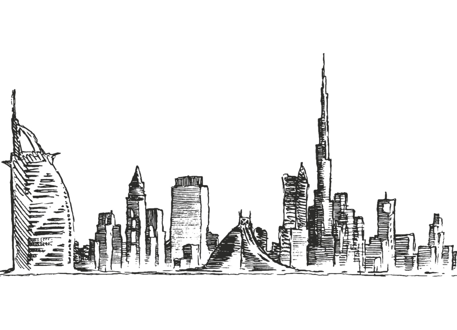 Dubai skyline - AI First Partners headquarters